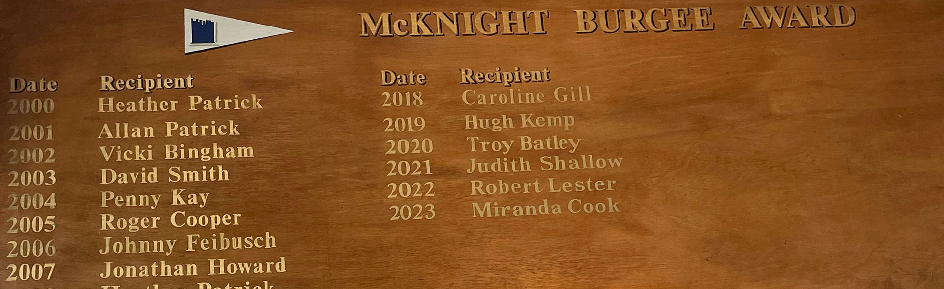 McKnight Burgee Award Banner